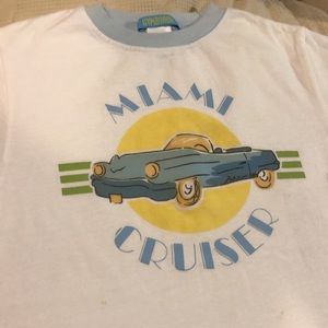 T-shirt Miami Vacation boys new size 7 cotton short sleeves Gymboree-